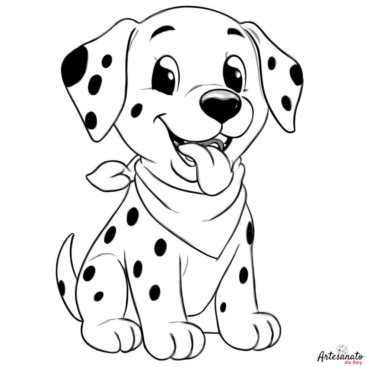 Risco do Dálmata Sorrindo